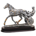Harness Horse Racing Award Sculpture - 10"